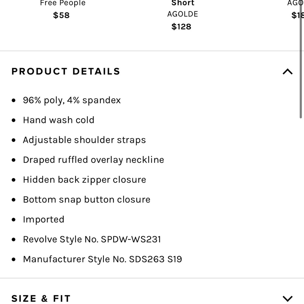 Callie Ruffle Bodysuit Superdown - Picture 2 of 9